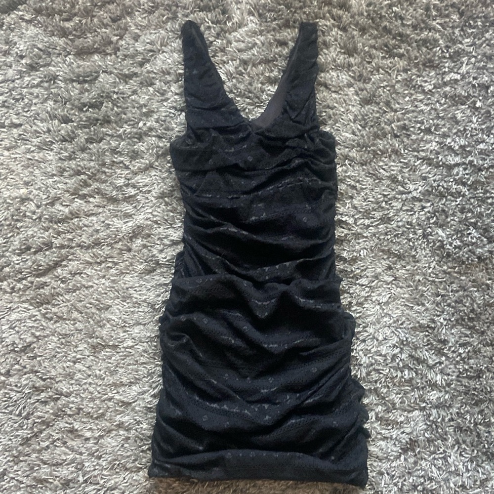 Express Black lace V neck dress size M